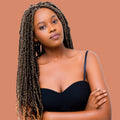 New Butterfly Locs 20 inches (48 strands/pack) 1B by Aunty Cherish | Pre - stretched Braiding Hair Extensions Australia