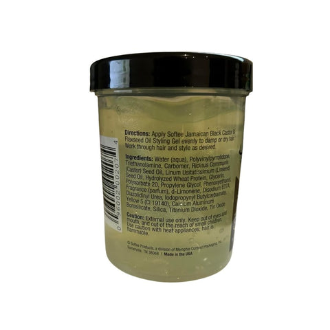 Softee Jamaican Black Castor Oil & Flaxseed Gel - 227g by Aunty Cherish | Pre - stretched Braiding Hair Extensions Australia