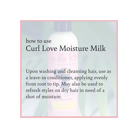 Camille Rose Naturals Curl Love Moisture Milk 240mL by Aunty Cherish | Pre - stretched Braiding Hair Extensions Australia