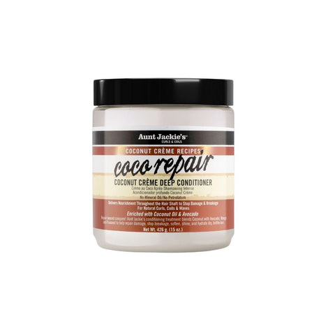 Aunt Jackie's Coco Repair Coconut Creme Deep Conditioner by Aunty Cherish | Pre - stretched Braiding Hair Extensions Australia