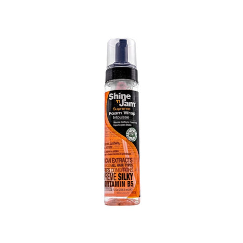 Shine 'n Jam Supreme Foam Wrap Mousse 236.5ml (8Fl.oz) by Aunty Cherish | Pre - stretched Braiding Hair Extensions Australia
