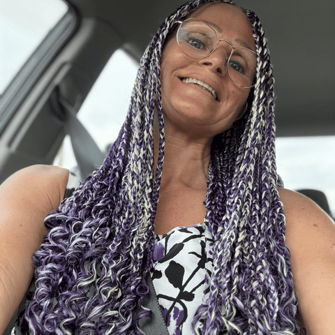 26 Inch Pre - Stretched Braiding Hair 1B – Natural Black by Aunty Cherish | Pre - stretched Braiding Hair Extensions Australia