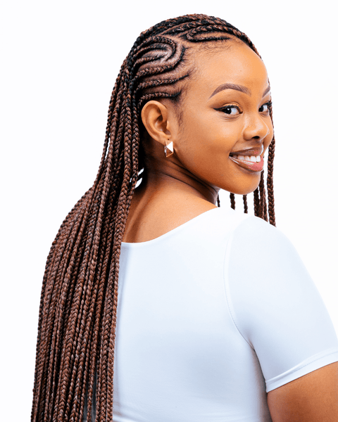 26 Inch Pre - Stretched Braiding Hair – Soft, Lightweight & No Itch 1B – Natural Black by Aunty Cherish | Pre - stretched Braiding Hair Extensions Australia