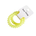 Spring/SpiralHair Ties pair Yellow by Aunty Cherish | Pre - stretched Braiding Hair Extensions Australia