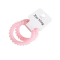 Spring/SpiralHair Ties pair Pink by Aunty Cherish | Pre - stretched Braiding Hair Extensions Australia