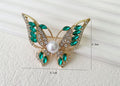 Exquisite Crystal Brooch Pyrite Chip by Aunty Cherish | Pre - stretched Braiding Hair Extensions Australia