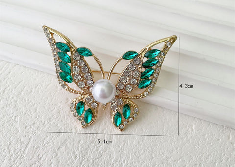 Exquisite Crystal Brooch Pyrite Chip by Aunty Cherish | Pre - stretched Braiding Hair Extensions Australia