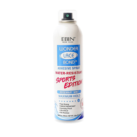 Ebin Wonder Lace Bond Adhesive Spray Sports Edition 180ml by Aunty Cherish | Pre-stretched Braiding Hair Extensions Australia