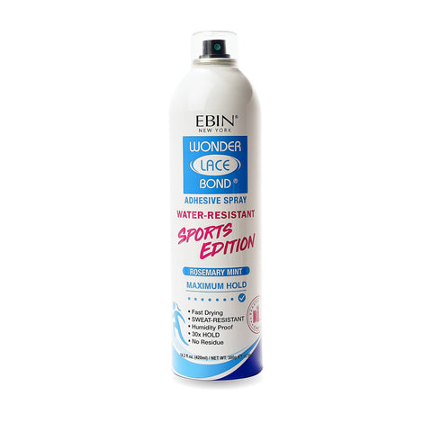 Ebin Wonder Lace Bond Adhesive Spray Sports Edition 420ml by Aunty Cherish | Pre-stretched Braiding Hair Extensions Australia
