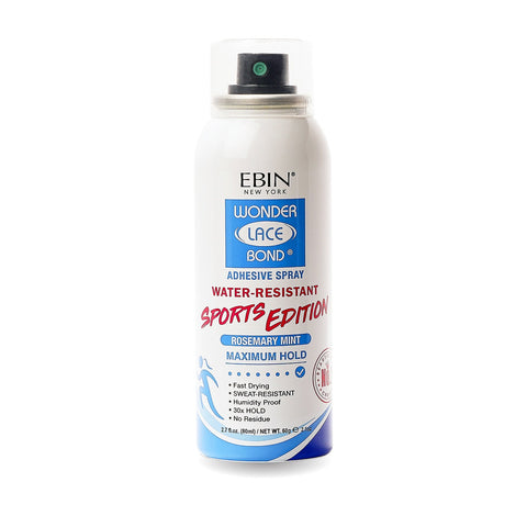 Ebin Wonder Lace Bond Adhesive Spray Sports Edition 80ml by Aunty Cherish | Pre-stretched Braiding Hair Extensions Australia