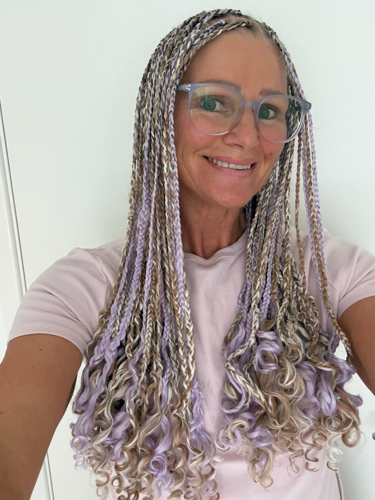 26 Inch Pre - Stretched Braiding Hair 1B – Natural Black by Aunty Cherish | Pre - stretched Braiding Hair Extensions Australia