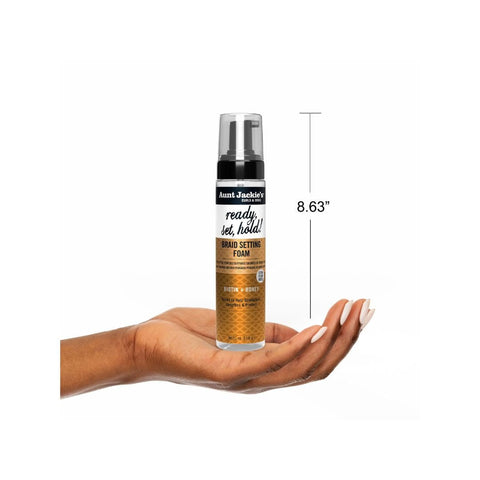 Aunt Jackie’s Braid Setting Foam – Biotin & Honey 250mL by Aunty Cherish | Pre - stretched Braiding Hair Extensions Australia