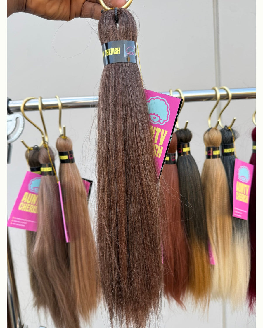 CHOKORETI [4/8/30/24] - 32 Inch Pre-Stretched Braiding Hair (16" Braided)