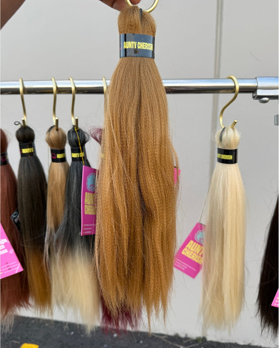 27 – Golden Blonde - 32 Inch Pre-Stretched Braiding Hair (16" Braided)