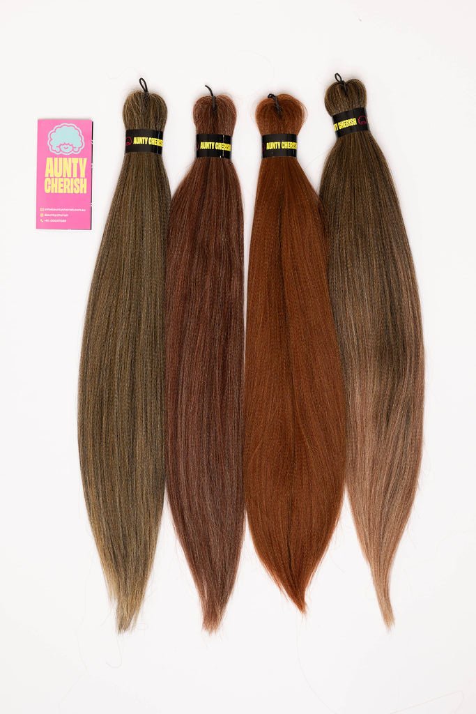 22 Inch Pre-Stretched Braiding Hair 1B – Natural Black by Aunty Cherish | Pre-stretched Braiding Hair Extensions Australia