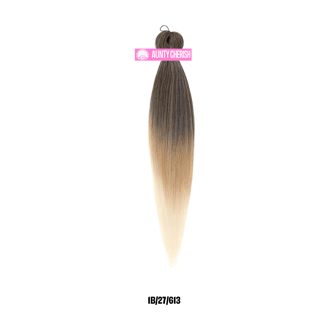 1B/27/613 – Ombré - 44 Inch Pre-Stretched Braiding Hair (22" Braided)