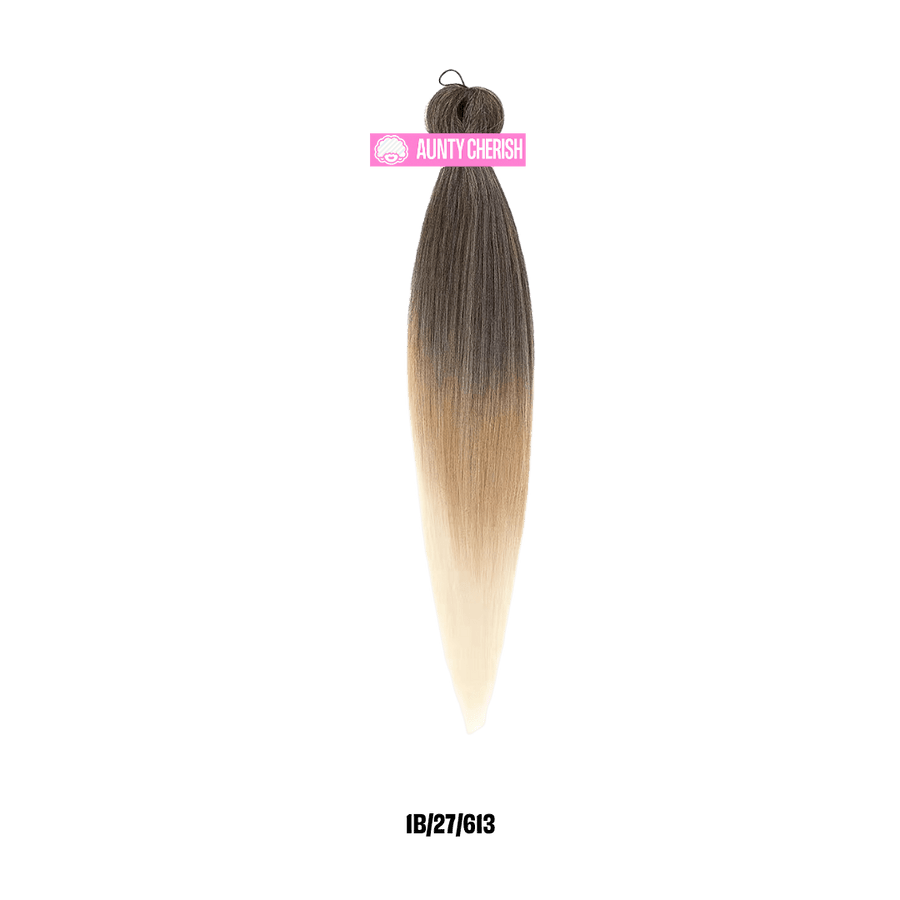 1B/27/613 – Ombré - 44 Inch Pre-Stretched Braiding Hair (22" Braided)