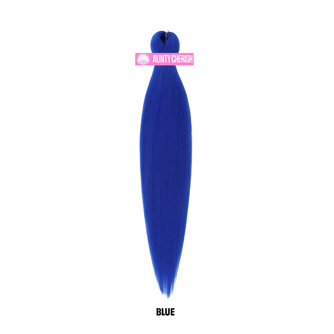 Blue – Royal Blue - 52 Inch Pre-Stretched Braiding Hair (26" Braided)