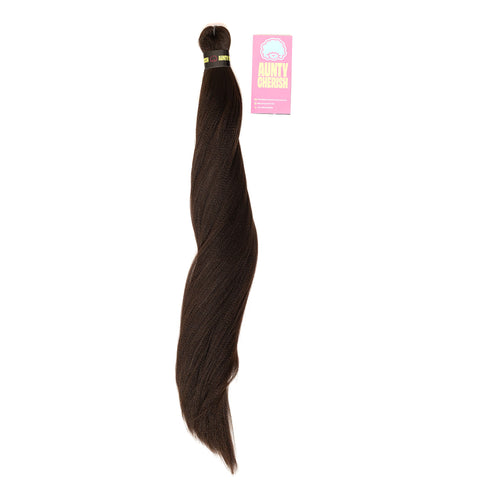 52 Inch Pre-Stretched Braiding Hair (26" Braided) 4 – Chocolate Brown by Aunty Cherish | Pre-stretched Braiding Hair Extensions Australia