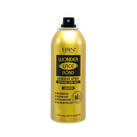 Ebin Wonder Lace Bond Adhesive Spray Sensitive 180mL by Aunty Cherish | Pre-stretched Braiding Hair Extensions Australia