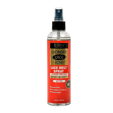Ebin New York Wonder Lace Bond Melting Spray - Active (250mL) by Aunty Cherish | Pre - stretched Braiding Hair Extensions Australia