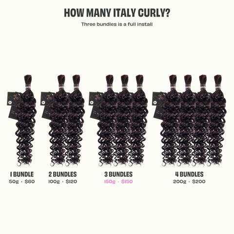 Italy Curly Bulk Braids 18" · 50g Bundle Dark Brown by Aunty Cherish | Pre-stretched Braiding Hair Extensions Australia