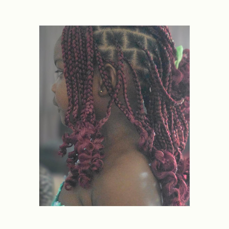 16 Inch Pre - Stretched Braiding Hair 1B – Natural Black by Aunty Cherish | Pre - stretched Braiding Hair Extensions Australia