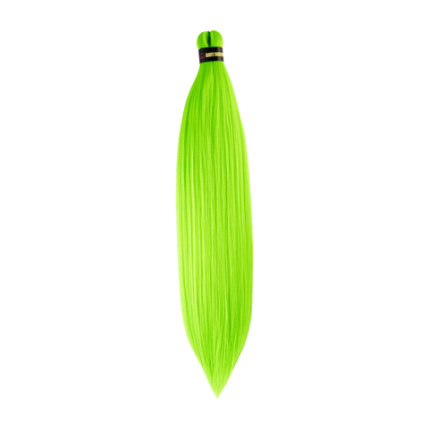 52 Inch Pre-Stretched Braiding Hair (26" Braided) Lime Green by Aunty Cherish | Pre-stretched Braiding Hair Extensions Australia