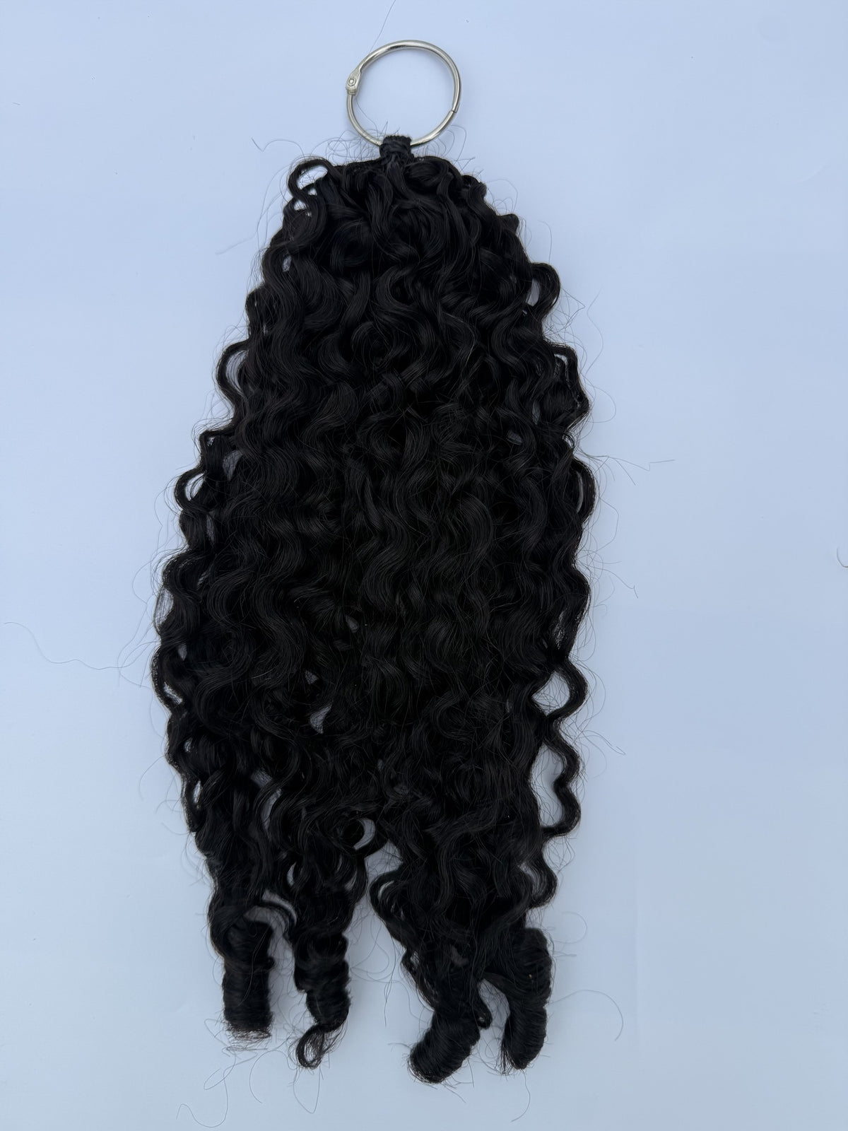 Miracle Knots Feather Crochet Human Hair 20" Burmese Curls Natural Black by Aunty Cherish | Pre-stretched Braiding Hair Extensions Australia