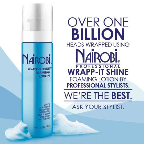 Nairobi Wrapp It Shine Foaming Mousse by Aunty Cherish | Pre - stretched Braiding Hair Extensions Australia