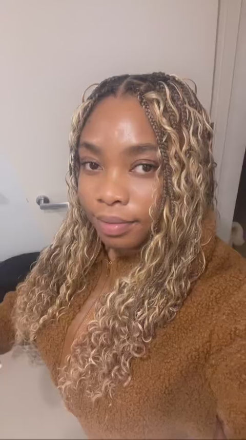 Italy curly human hair bulk braids video, 18 inch, Aunty Cherish Australia