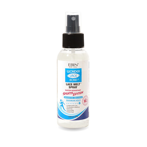Ebin New York Wonder Lace Bond Lace Melt Spray - Sports Edition 100mL by Aunty Cherish | Pre-stretched Braiding Hair Extensions Australia