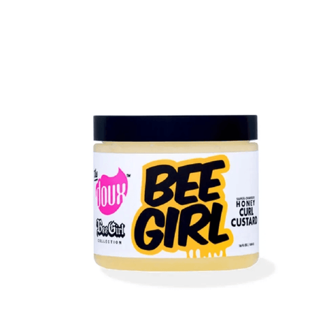 The Doux Bee Girl Honey Curl Custard 454g (16oz) with Raw Honey and Aloe for coily hair definition at Aunty Cherish Cairns